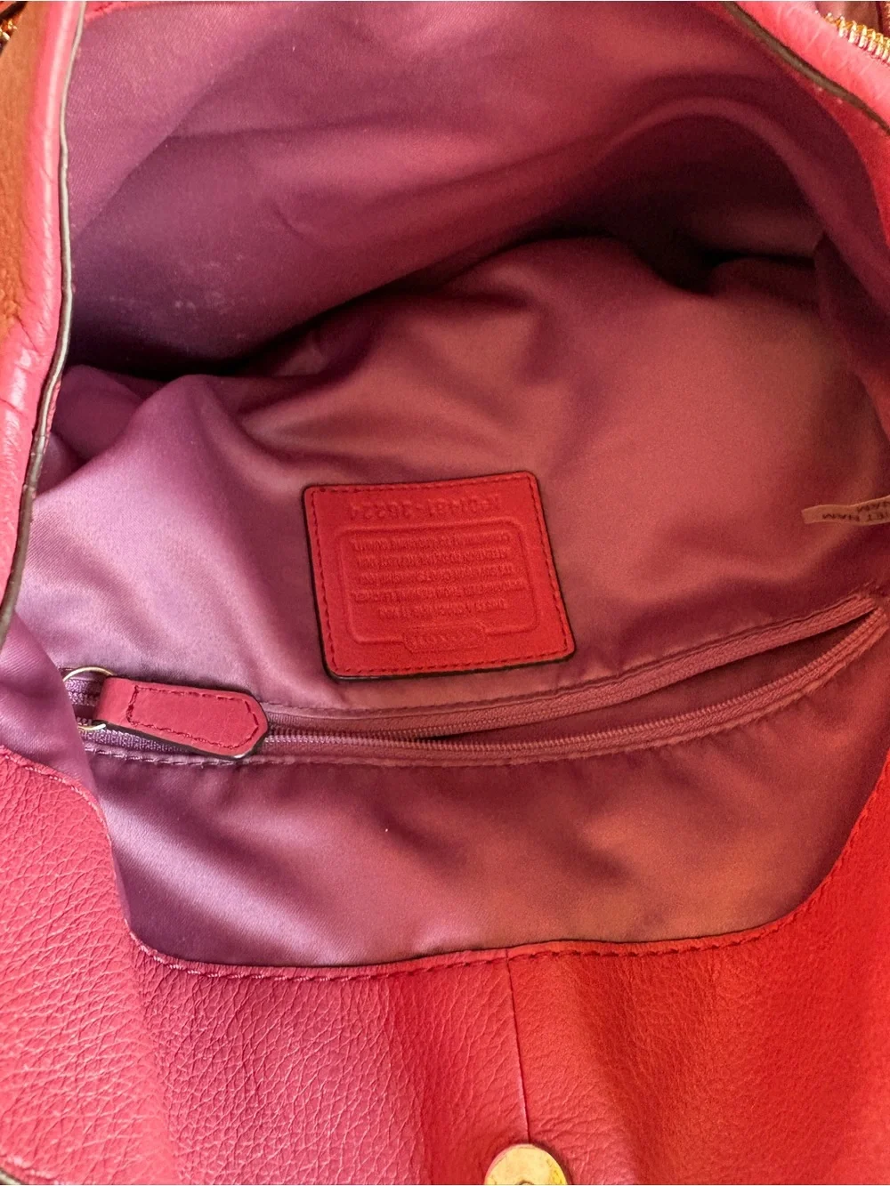 Preloved COACH MADISON PHOEBE LEATHER SHOULDER BAG PURSE PINK PEONY